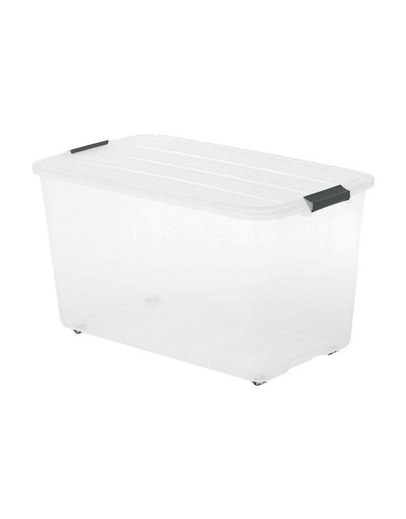 IRIS Rollerbox - 70 liter - set van 4 - TBR-70 - Transparant