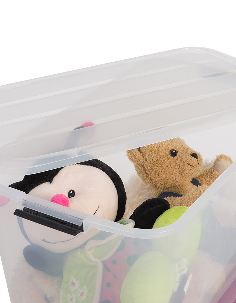 IRIS Rollerbox - 70 liter - set van 4 - TBR-70 - Transparant