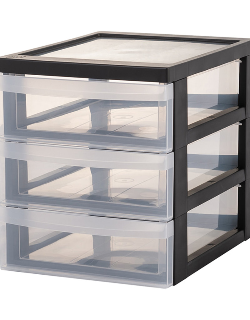 IRIS Design Chest A5 - 3 drawers x2 - DC-A5 - Black