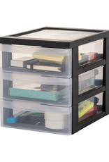 IRIS Design Chest A5 - 3 drawers x2 - DC-A5 - Black