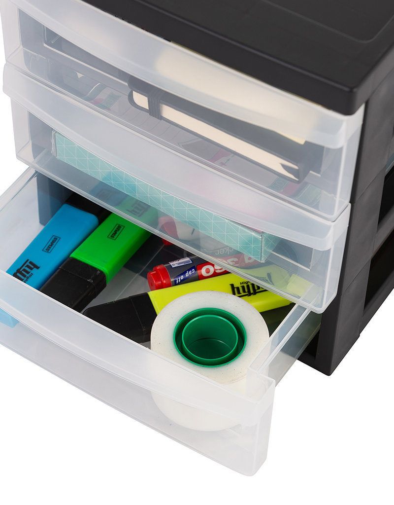 IRIS Design Chest A5 - 3 lades  x2 - DC-A5 - Black