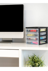 IRIS Design Chest A5 - 4 drawers - DC-A5 - Black