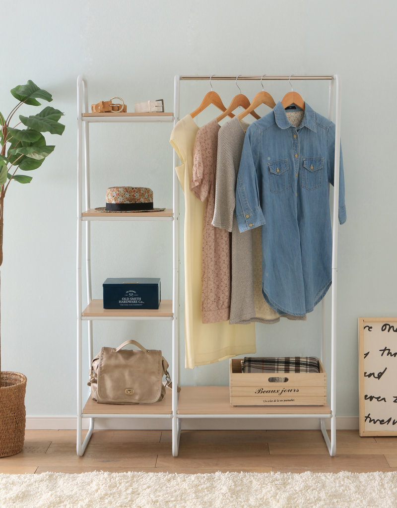 IRIS FS]Metal Garment Rack PI-B3 W