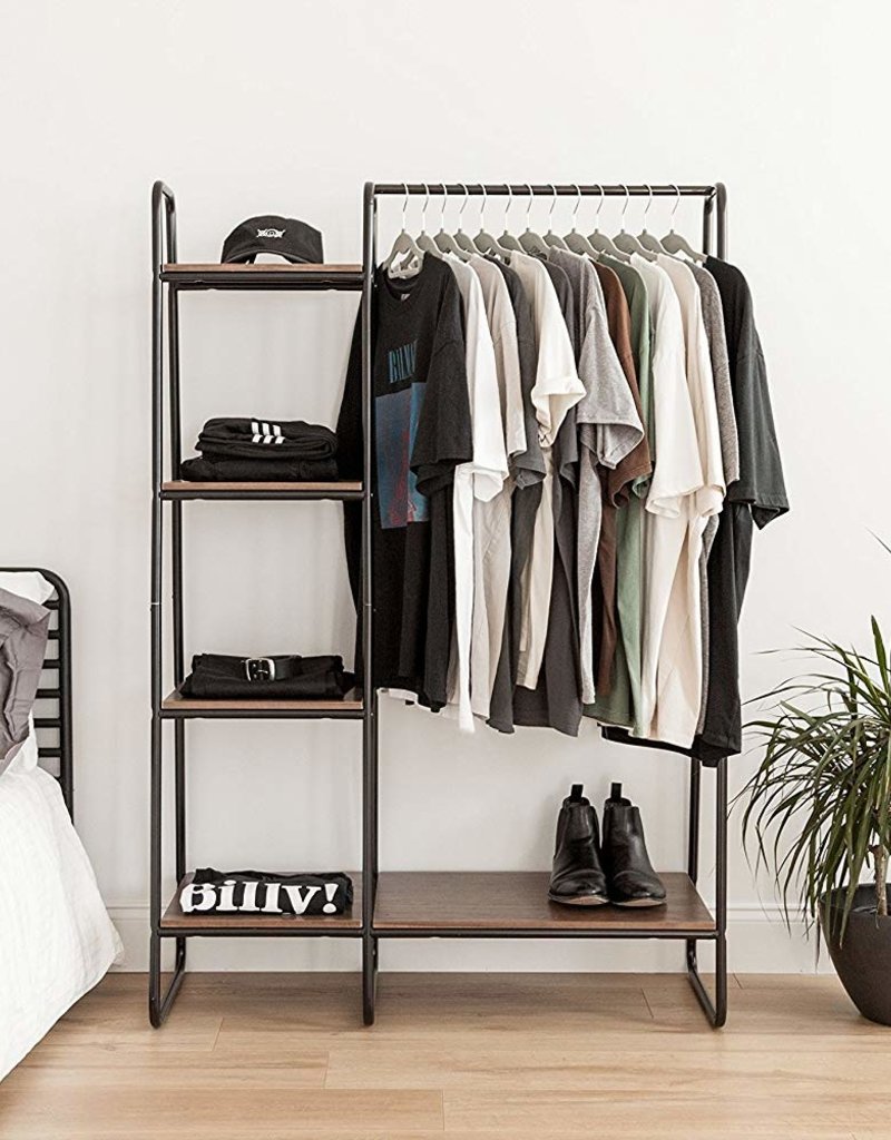 IRIS FS]Metal Garment Rack PI-B3 Bk