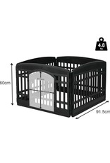 IRIS Pet Circle - 4 panels 60cm - CI-604 - Black
