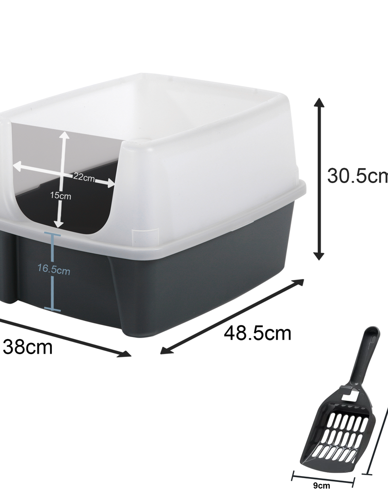 IRIS Kat Kleine Tray - CLH-12 - Grey