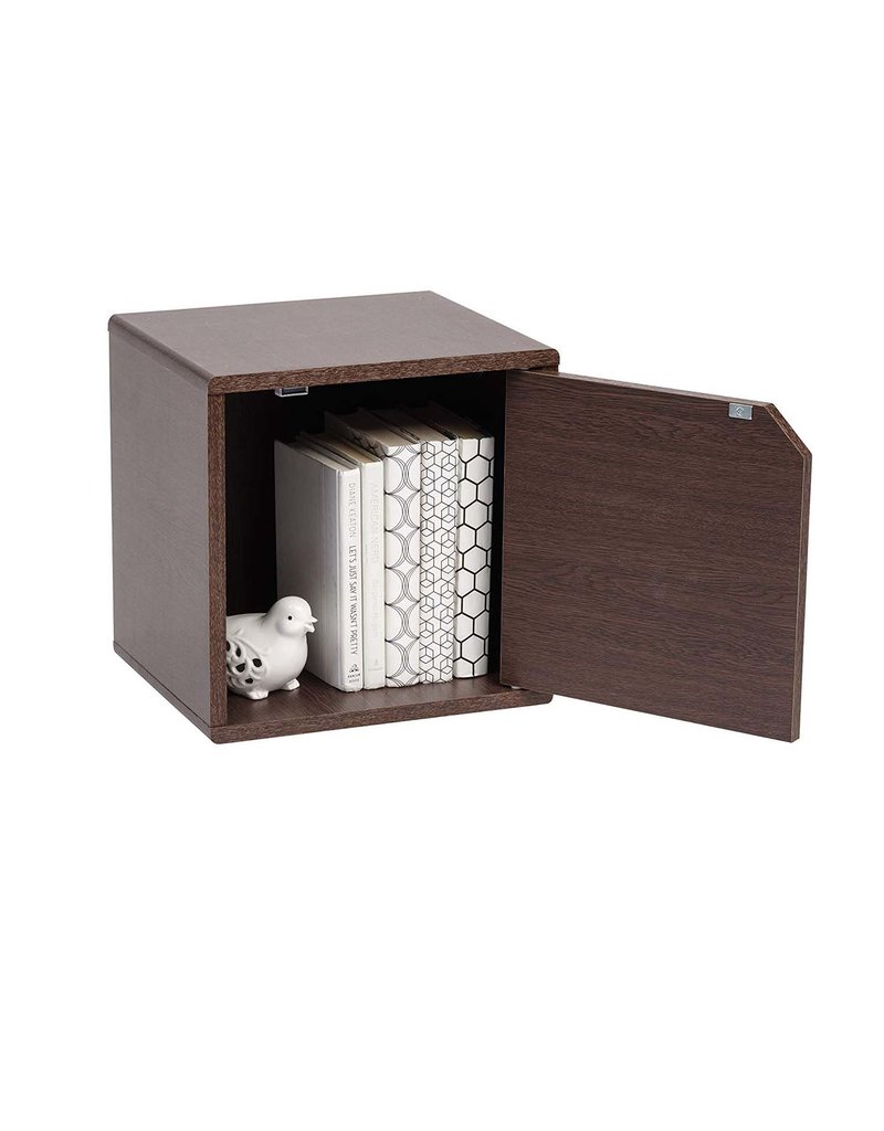 IRIS QR box met deur - Bruin - QR-34