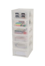 IRIS Organizer Chest - ladekast - 6 lades - M  - Transparant