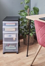 IRIS Design Chest - 4 drawers - DC-322 - Black