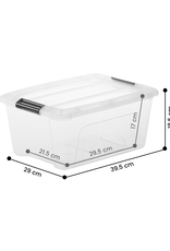 IRIS New Top Box - 15 liter - set van 4 - NTB-15 - Transparant