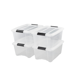 IRIS New Top Box - 15 liters - set of 4 - NTB-15 - Transparent