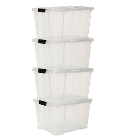 IRIS Handy Box- 30  liter - set van 4- HB-30 - Transparant