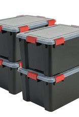 IRIS Air Tight Box - 50 liter - set van 4 - AT-L - Black