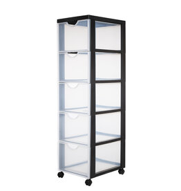 IRIS Easygrip Chest - 5 drawers - DDDC-305 - Black