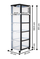 IRIS Easygrip Chest - 5 lades - DDDC-305 - Black