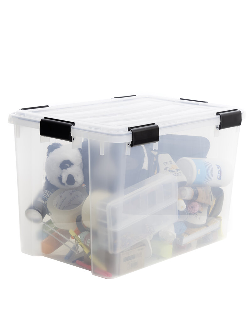 IRIS New Air Tight Box - 70 liter  - set van 3 - DDAT-LD - Transparant