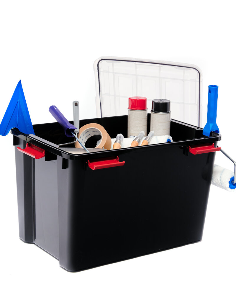 IRIS New Air Tight Box - 70 liter  - set van 3 - DDAT-LD - Black