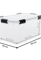 IRIS Air Tight Box - 50 liter  - set van 3 - AT-L - Transparent