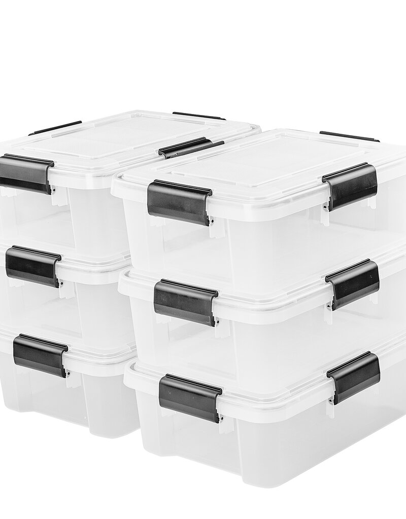 IRIS Air Tight Box - 10 liters - set of 6 - AT-S - Transparent