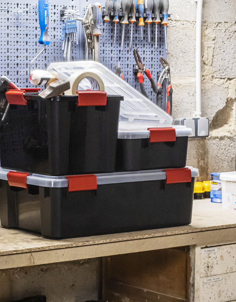 IRIS New Air Tight Box - 30 liter - set van 6 - DDAT-LS - Transparant