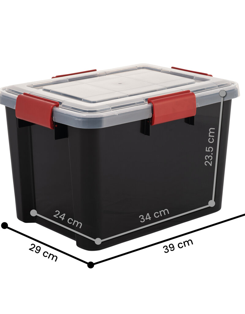 IRIS Air Tight Box - 20 liters - set of 3 - AT-SD - Black