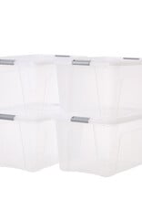 IRIS New Top Box - 45 liter - set van 4 - Transparant