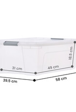 IRIS New Top Box - 30 liter - set van 4 - NTB-30 - Grey