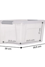 IRIS New Top Box - 15 liters - set of 4 - NTB-15 - Grey