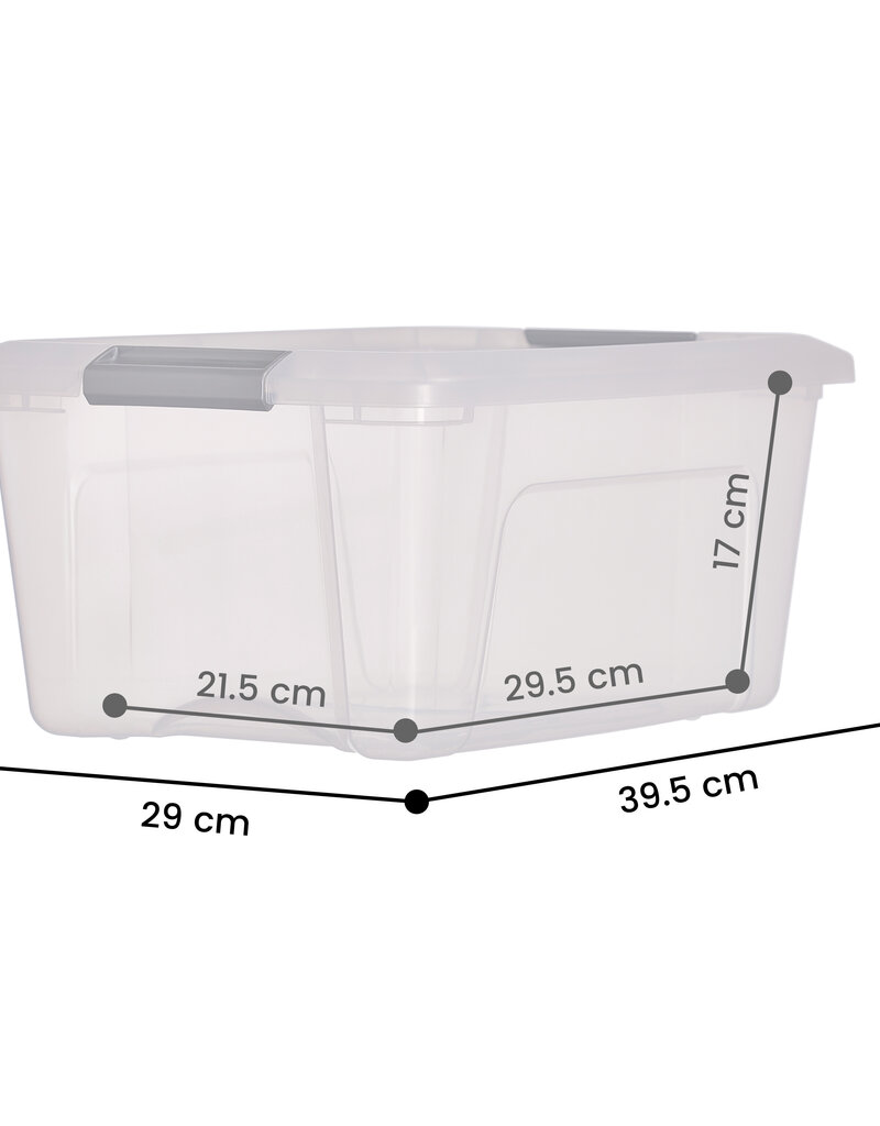 IRIS New Top Box - 15 liters - set of 4 - NTB-15 - Grey