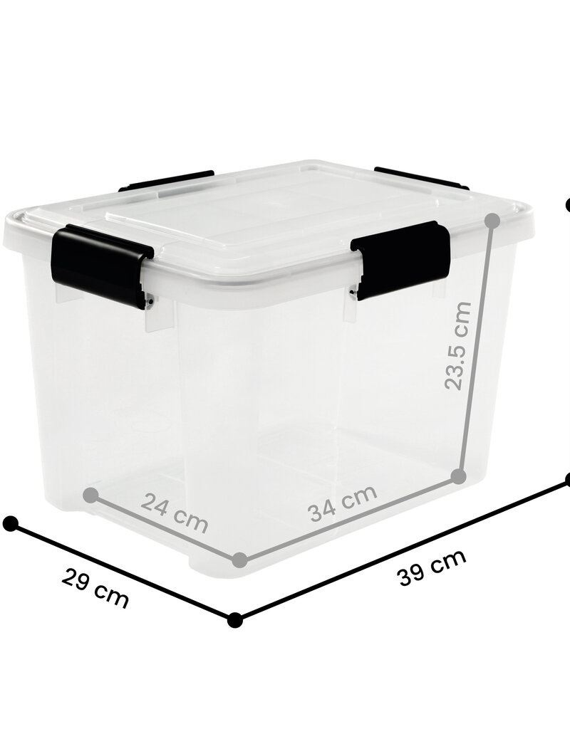 IRIS Air Tight Box - 20 liters - set of 6 - AT-SD - Transparent