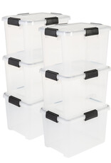IRIS Air Tight Box - 20 liters - set of 6 - AT-SD - Transparent