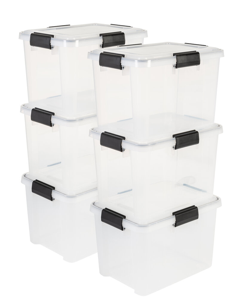 IRIS Air Tight Box - 20 liters - set of 6 - AT-SD - Transparent