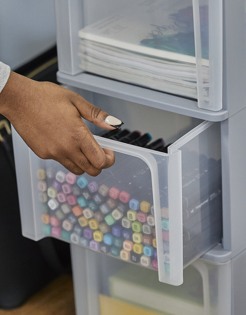 IRIS Organizer Chest - 3 lades - OCH-2300 - Grey