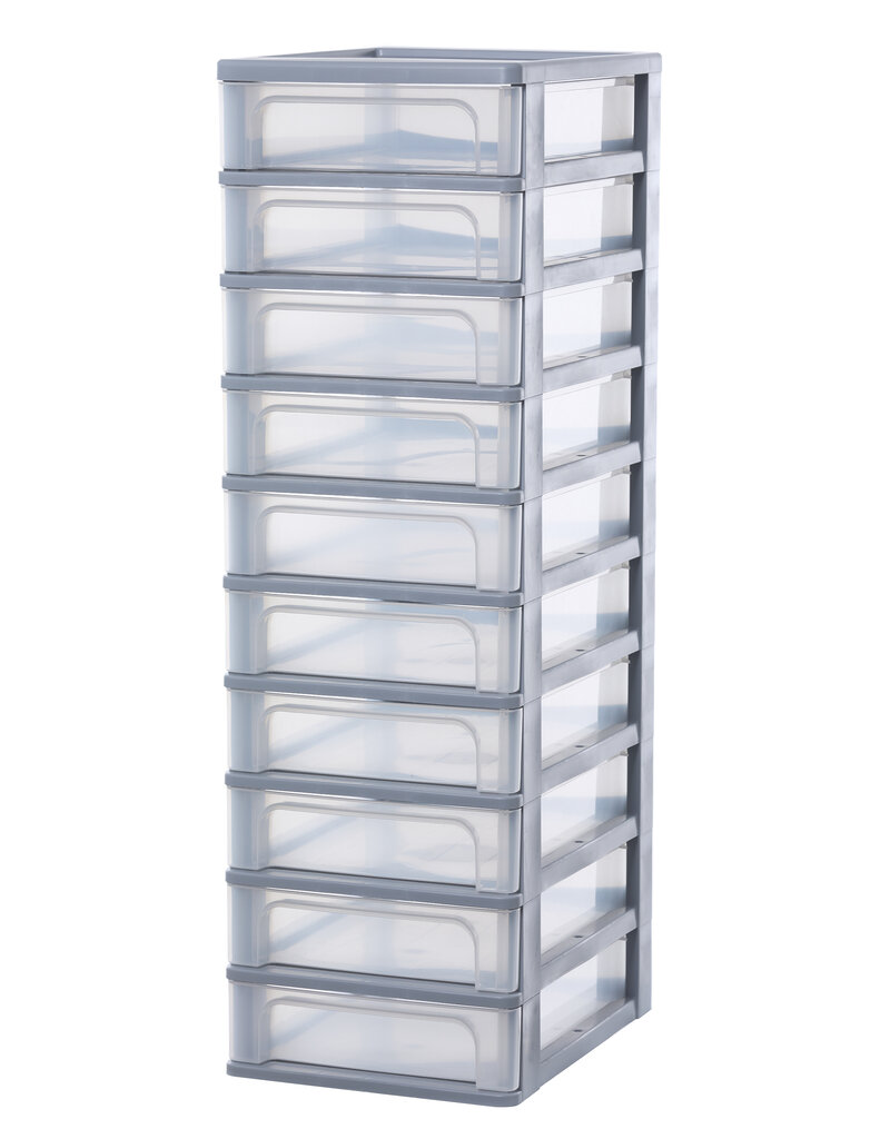 IRIS Organizer Chest - 10 drawers - OCH-2100 - Grey
