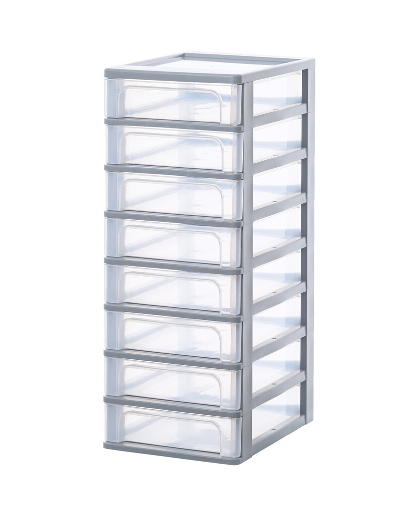IRIS Organizer Chest - 8 lades - OCH-2080 - Grey