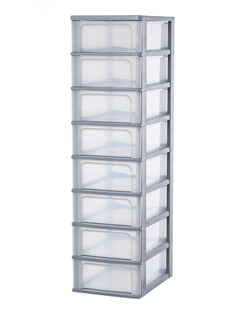 IRIS Organizer Chest - 8 drawers - OCH-2008 - Grey