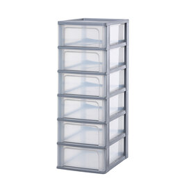 IRIS Organizer Chest - 6 drawers - OCH-2006 - Grey