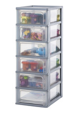 IRIS Organizer Chest - 6 lades - OCH-2006 - Grey