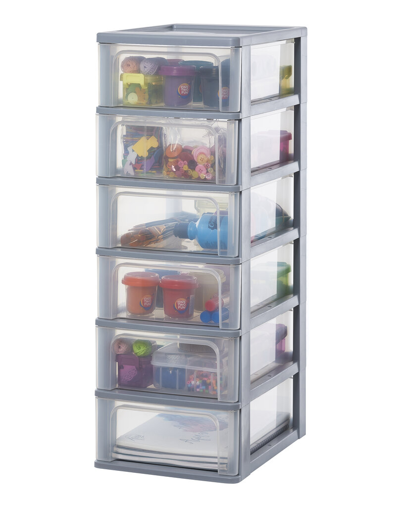 IRIS Organizer Chest - 6 lades - OCH-2006 - Grey