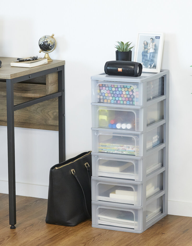 IRIS Organizer Chest - 6 drawers - OCH-2006 - Grey