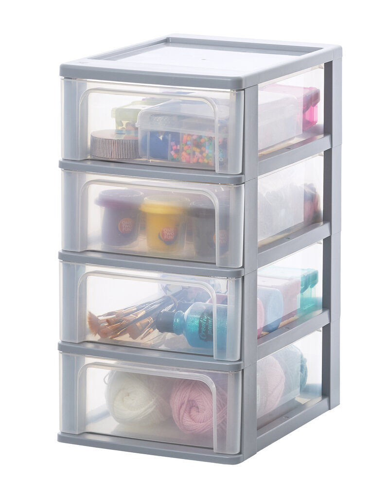 IRIS Organizer Chest - 4 drawers - OCH-2004 - Grey