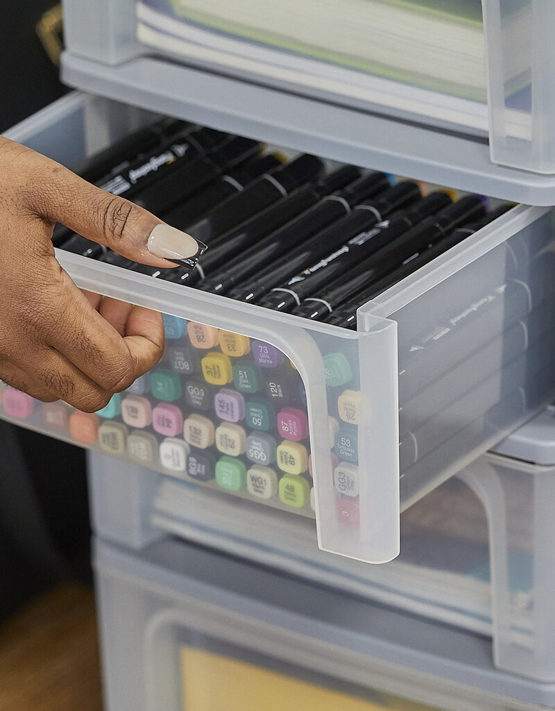 IRIS Organizer Chest - 4 drawers - OCH-2004 - Grey