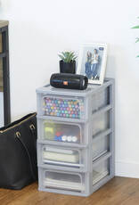IRIS Organizer Chest - 4 lades - OCH-2004 - Grey