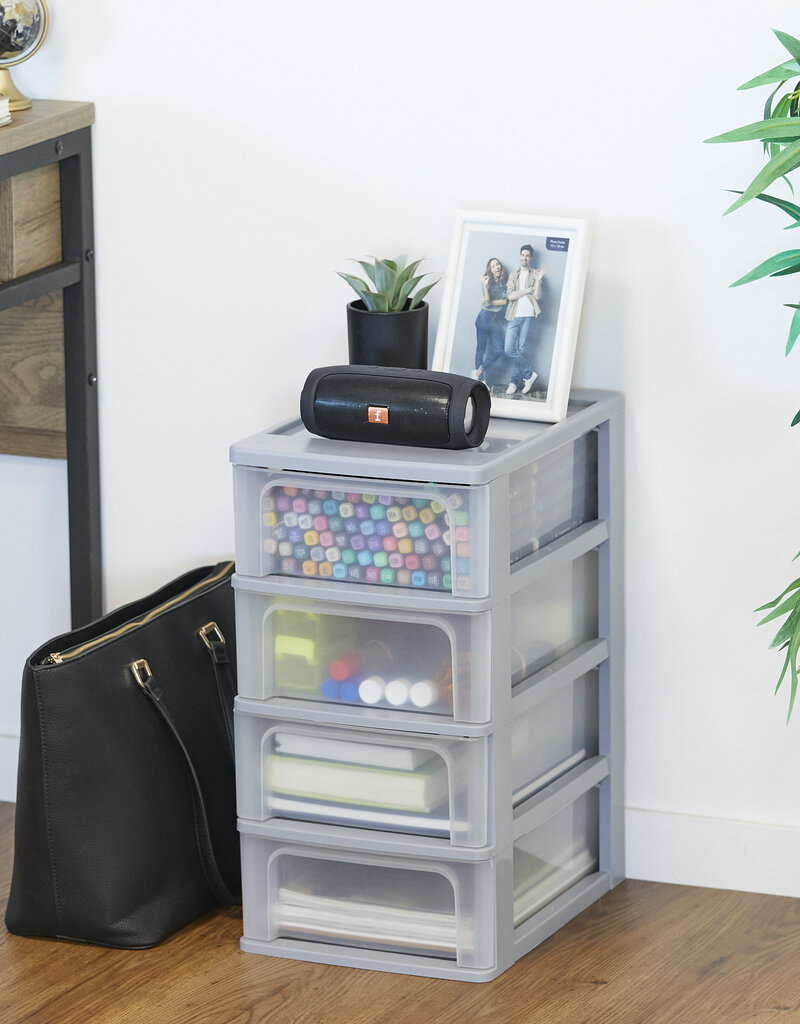 IRIS Organizer Chest - 4 drawers - OCH-2004 - Grey
