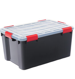 IRIS New Air Tight Box - 50 liter  - set van 4 - DDAT-L - Black