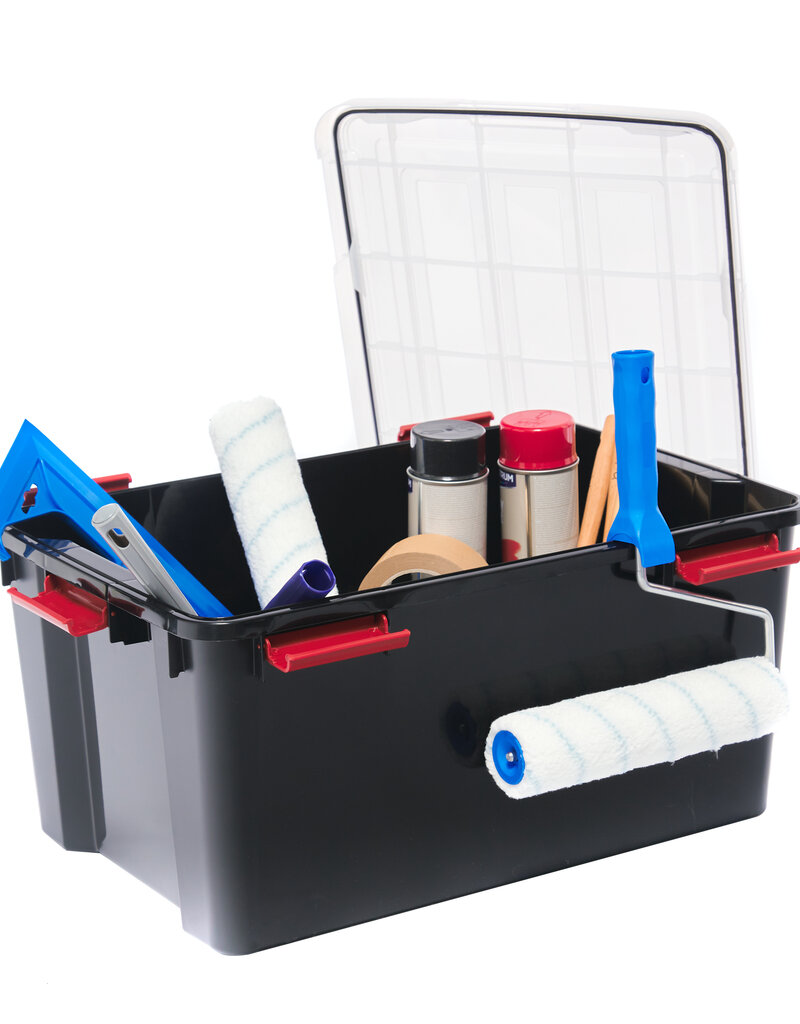 IRIS New Air Tight Box - 50 liters - set of 4 - DDAT-L - Black