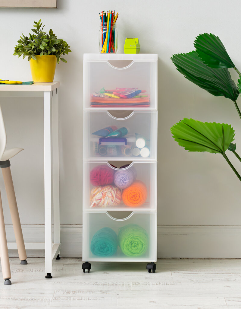 IRIS Easygrip Chest - 4 drawers - DDDC-304 - White