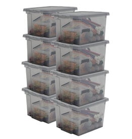 IRIS Useful Storage Box - 10 liters - set of 8 - DDUSB-S - Grey