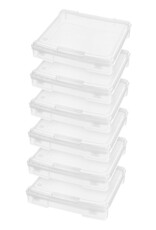 IRIS Portabel hobby organizer - A4 Format - set van 6 - SBC-350 - Transparent