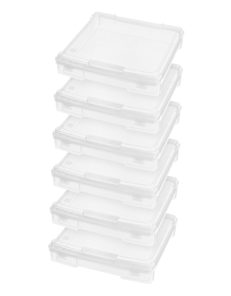 IRIS Portabel hobby organizer - A4 Format - set van 6 - SBC-350 - Transparent